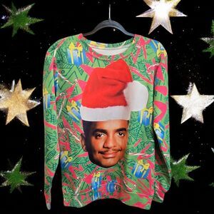 Carlton Fresh Prince Bel Air Funny Christmas Long Sleeve Shirt Light Sweatshirt